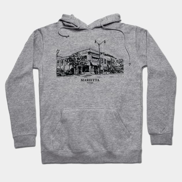 Marietta - Georgia Hoodie by Lakeric